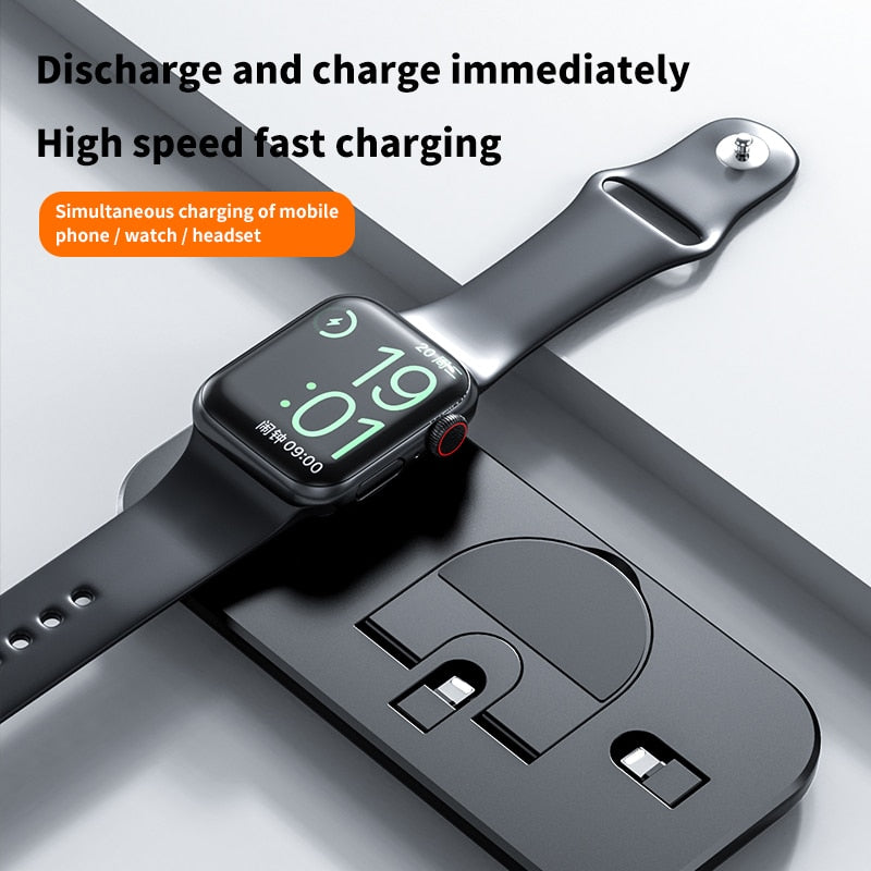 3 in 1 Wireless Charging Base - Onset Gadgets